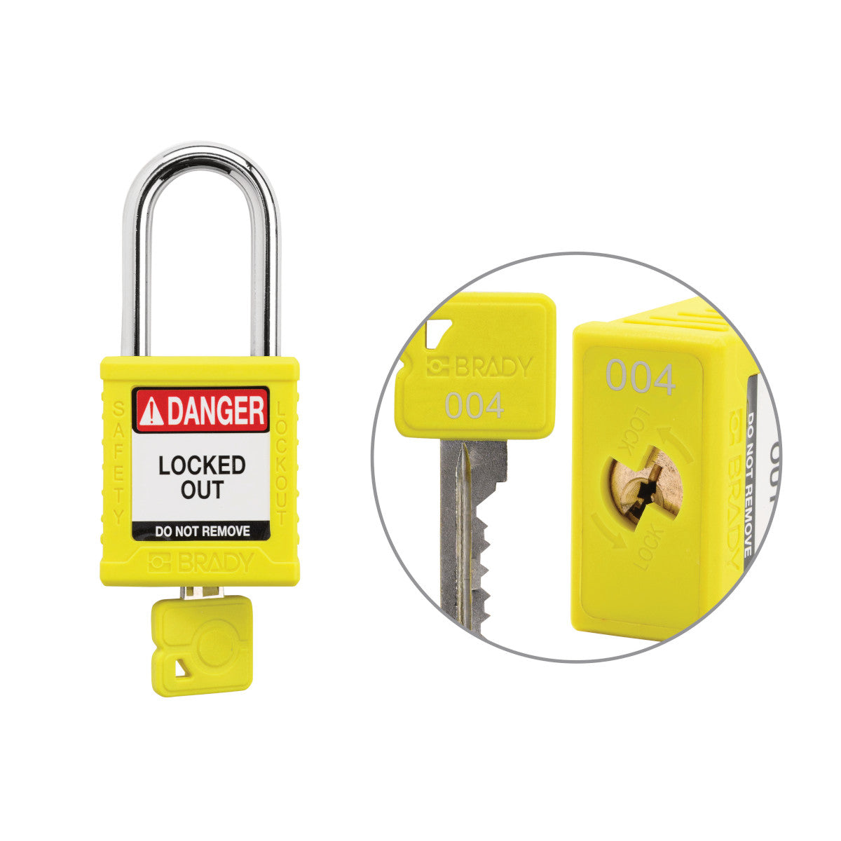 Padlock Plastic YLW 1.5in Steel KeyCode4 – Taylor Visuals