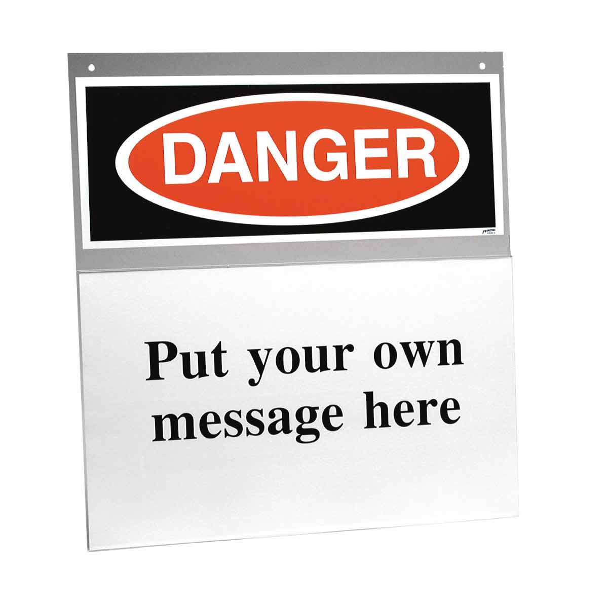 PRINZING HEADER SIGN HOLDER DANGER