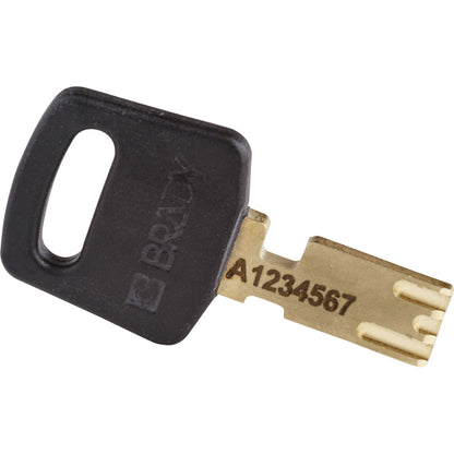 Nylon Padlock 1.5" Steel Shkl KA BK 3PK