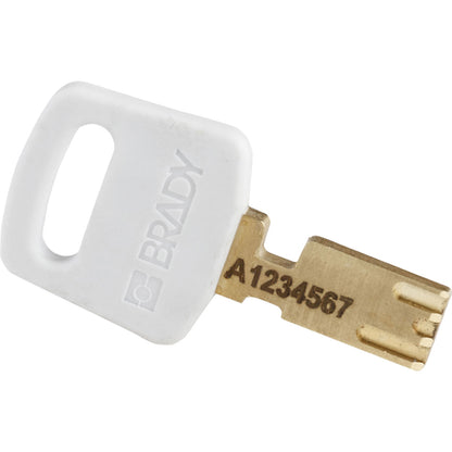 Nylon Padlock 1.5" Steel Shkl KD White