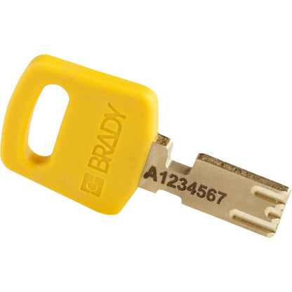 Alum Padlock 1.5" Steel Shkl KD YL 6PK