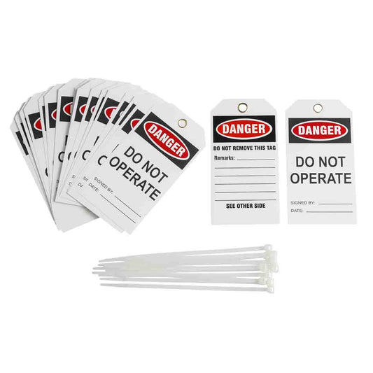 TAG DANGER DO NOT OPERATE POLYESTER 25PK