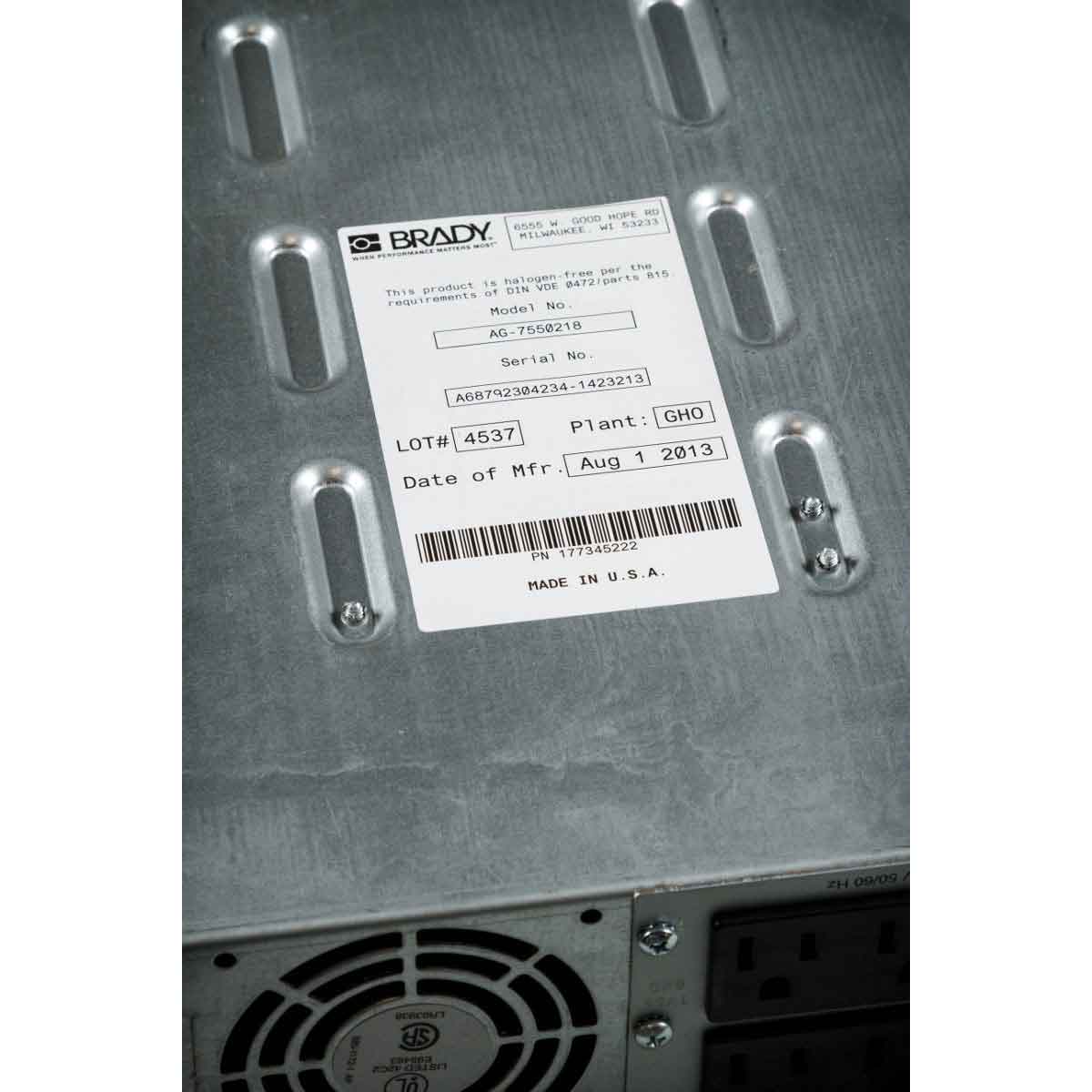 Label Polyester 4in x 300ft WT