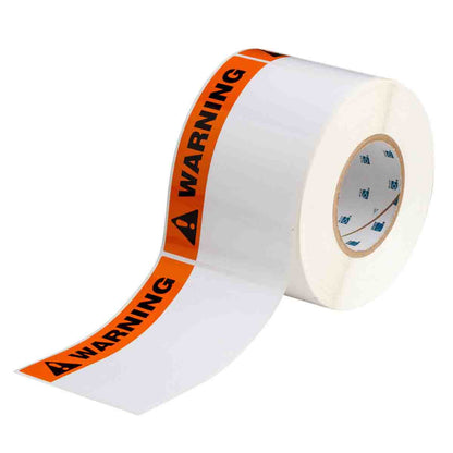 Label WARNING Polyester 4in x 6in 500/RL