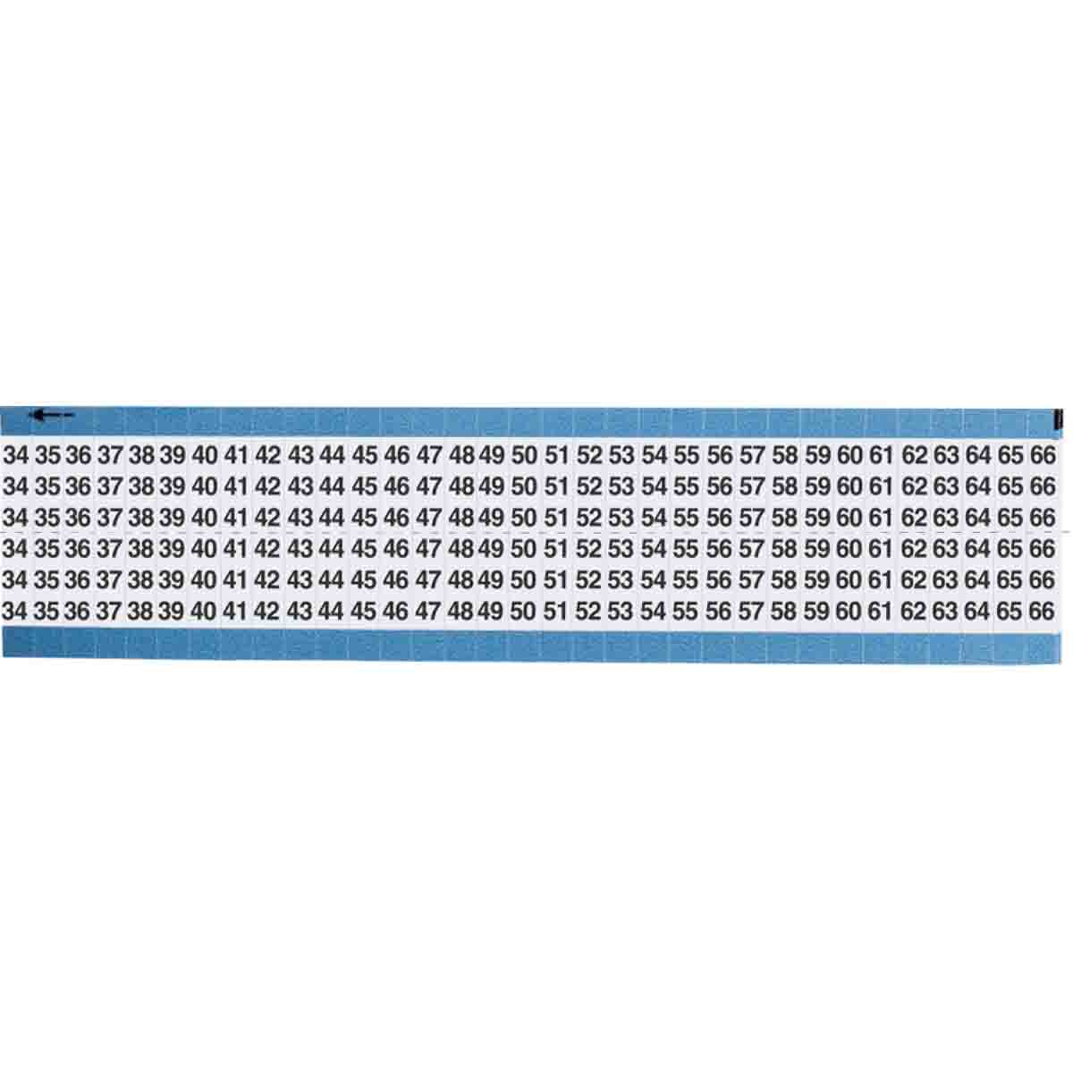 Wire Marker 0.75in H x 0.27in W, 34 to 66