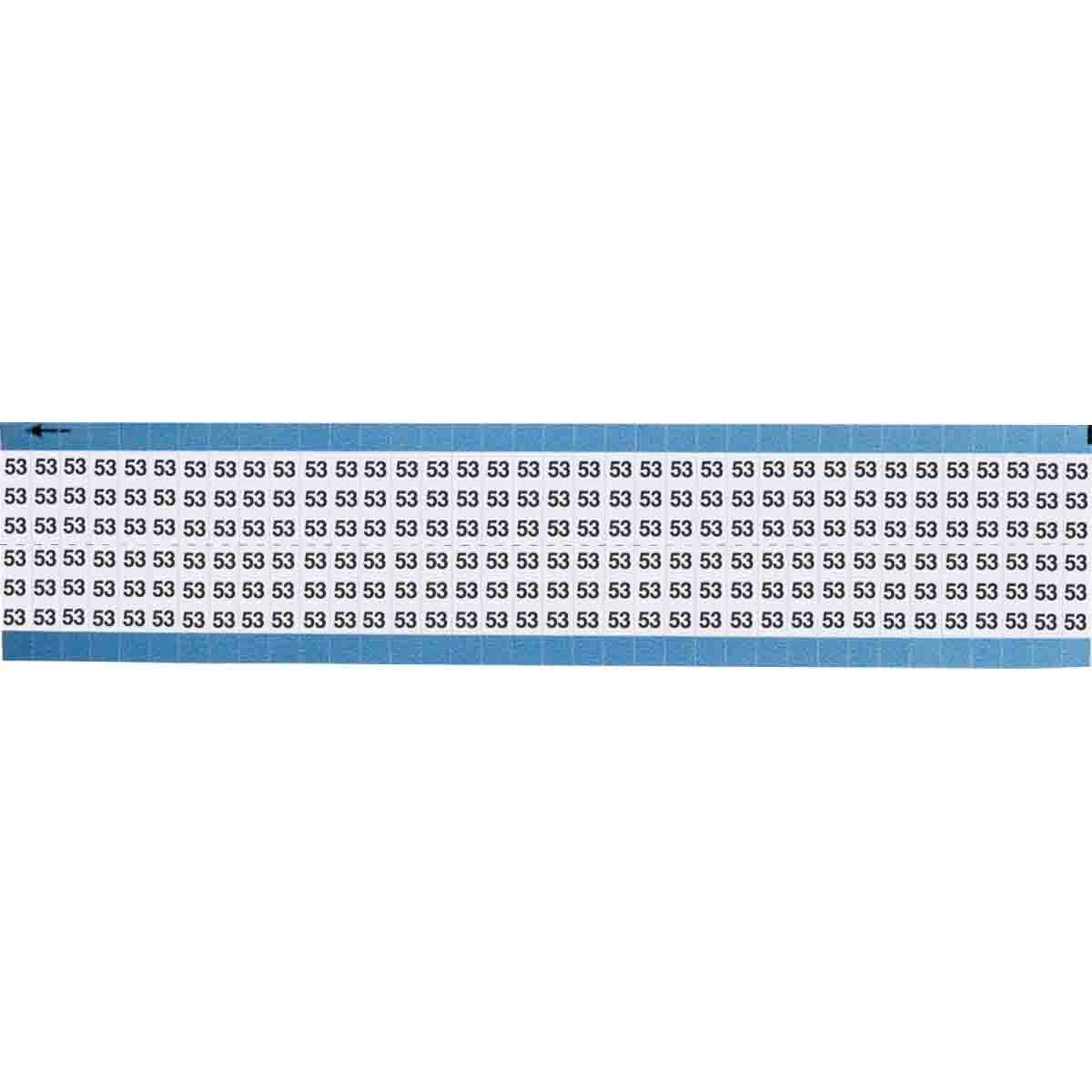 Wire Marker 0.75in H x 0.25in W, 53