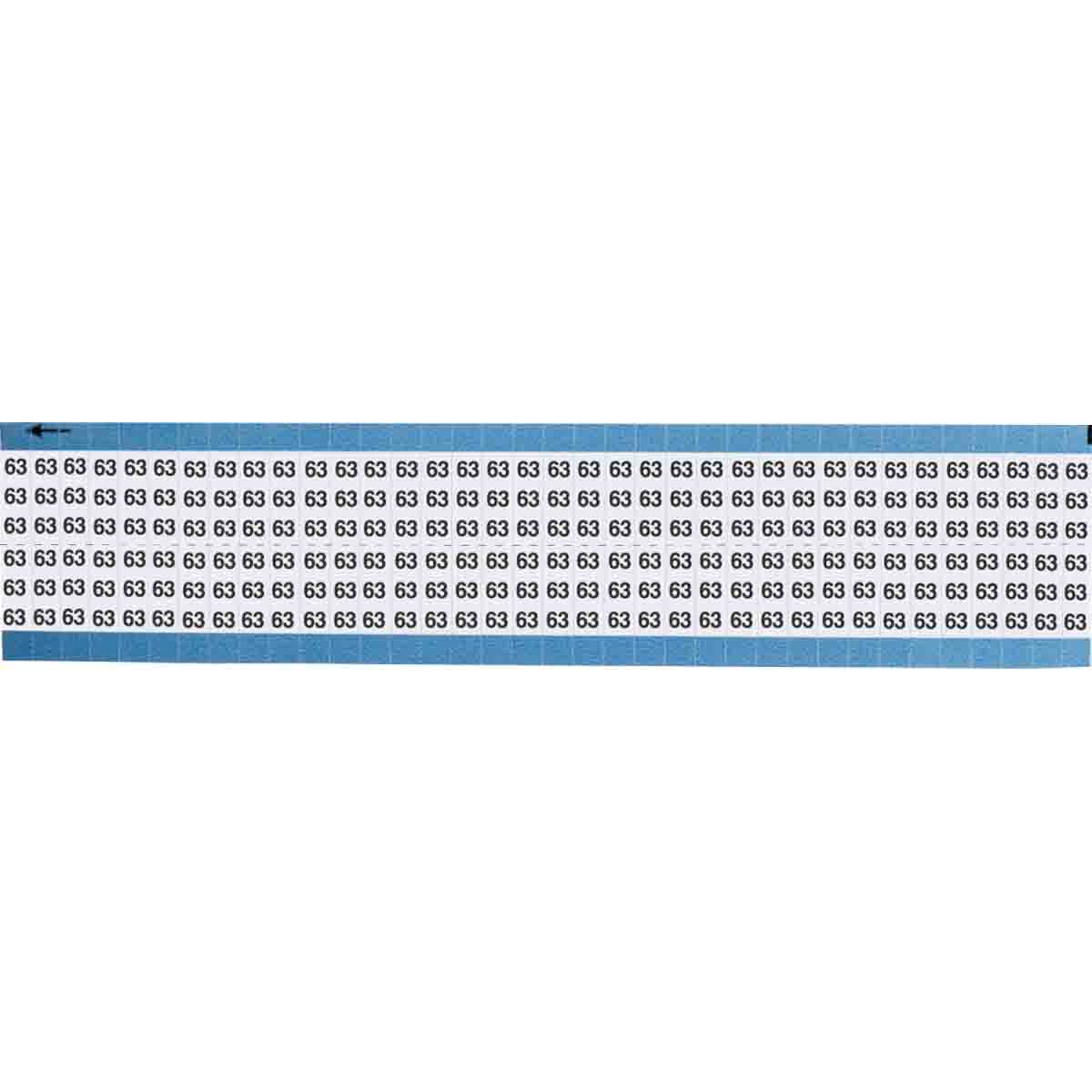 Wire Marker 0.75in H x 0.25in W, 63