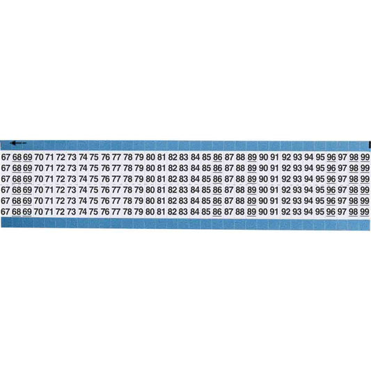 Wire Marker 0.75in H x 0.27in W, 67 to 99