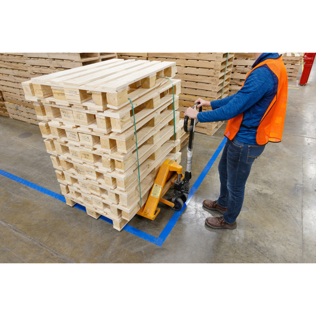 Floor Marking Tape 3inx100ft Green/White