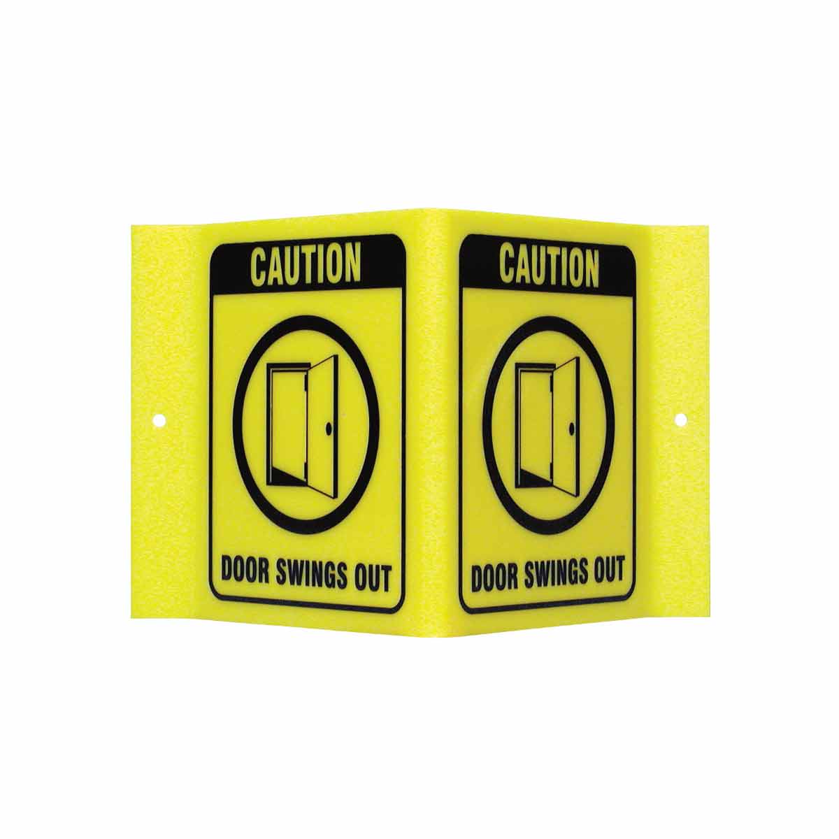 V SIGN CAUTION DOOR ...