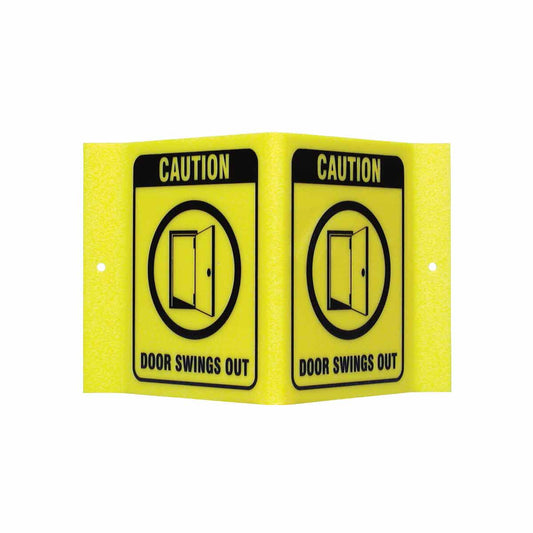 V SIGN CAUTION DOOR ...