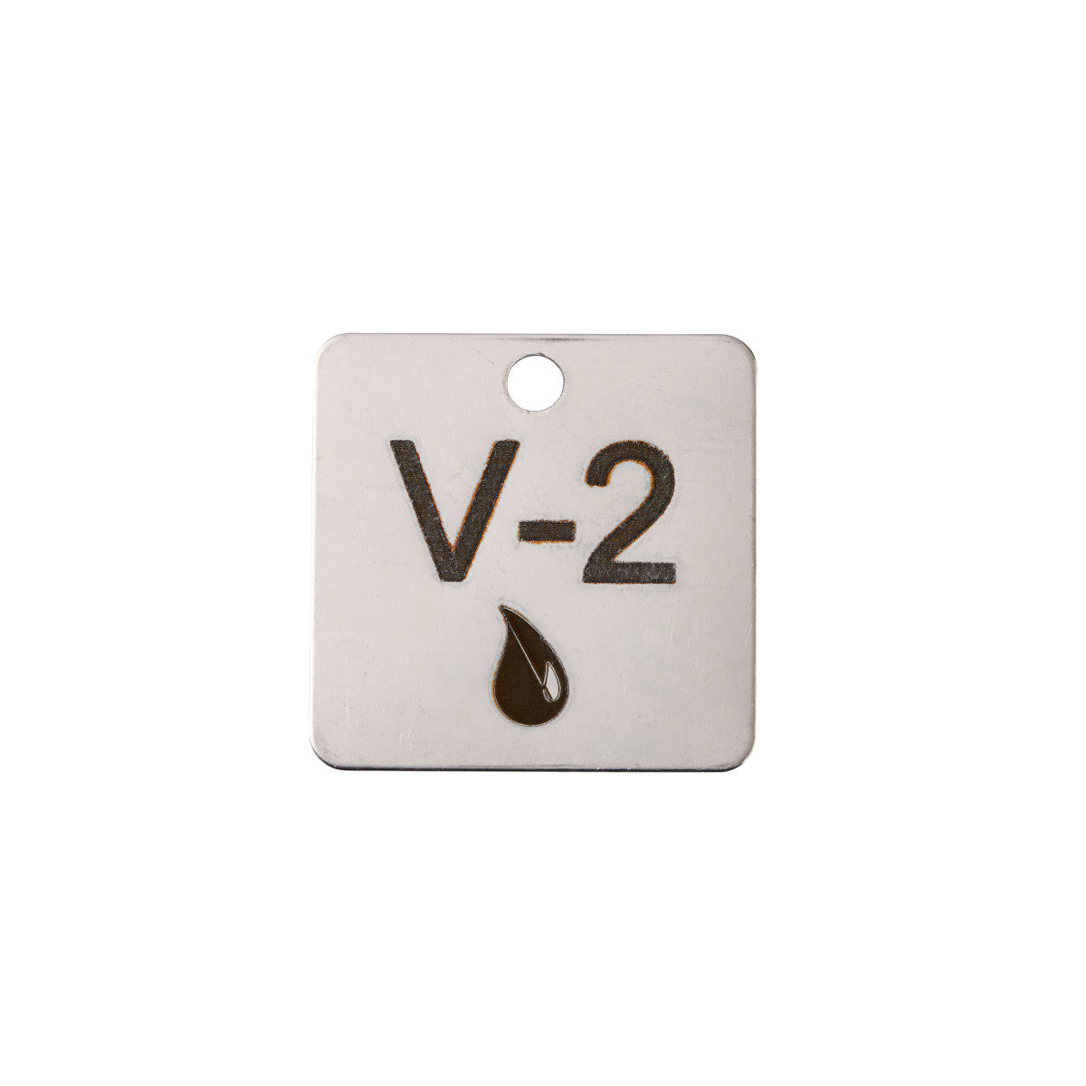 SS Energy Tag V-6 Valve 2x2 5PK