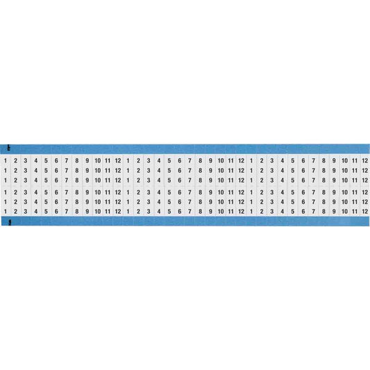 Wire Marker 0.75in H x 0.25in W, 1 to 12