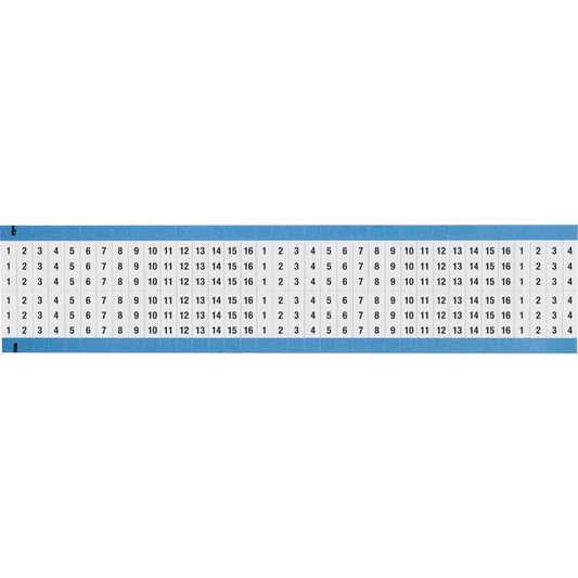 Wire Marker 0.75in H x 0.25in W, 1 to 16