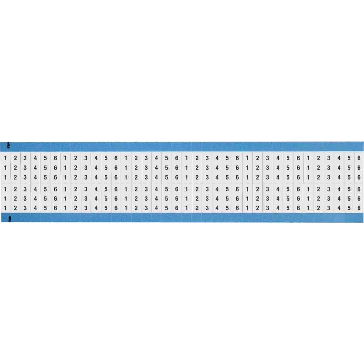 Wire Marker 0.75in H x 0.25in W, 1 to 6