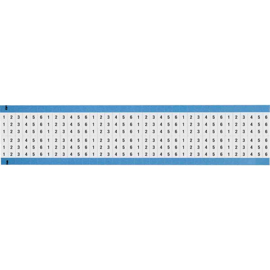 Wire Marker 0.75in H x 0.25in W, 1 to 6