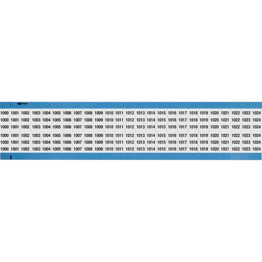 Wire Marker .75in H x 0.36in W 1000-1024