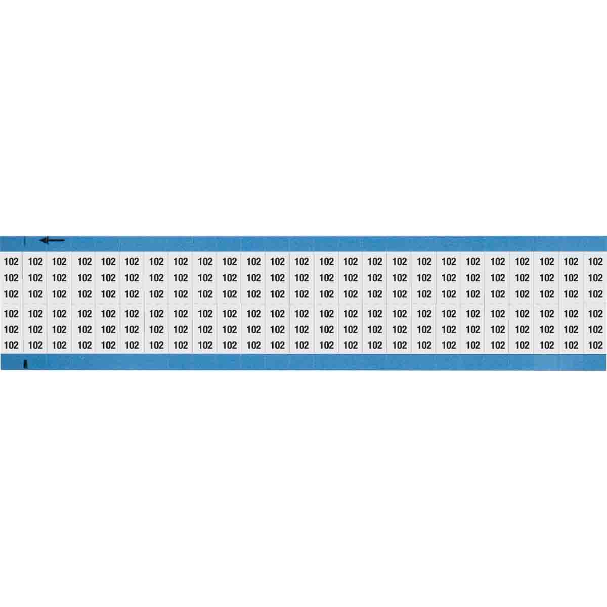 Wire Marker 0.75in H x 0.36in W, 102