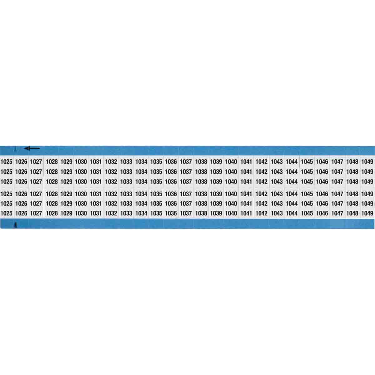 Wire Marker .75in H x 0.36in W 1025-1049