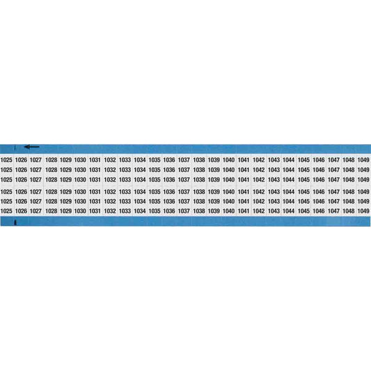 Wire Marker .75in H x 0.36in W 1025-1049