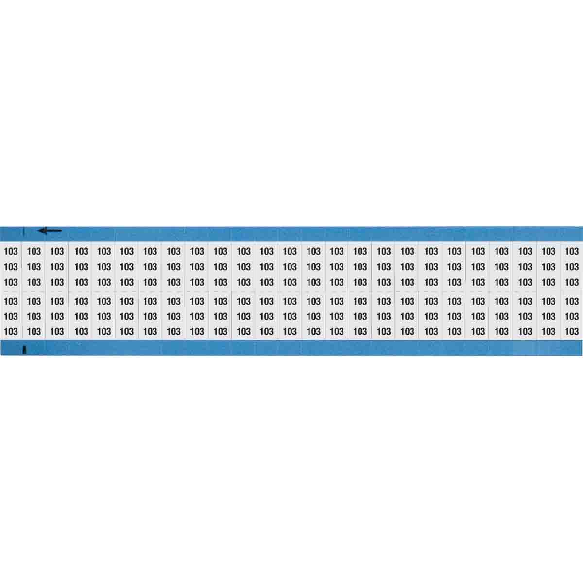 Wire Marker 0.75in H x 0.36in W, 103