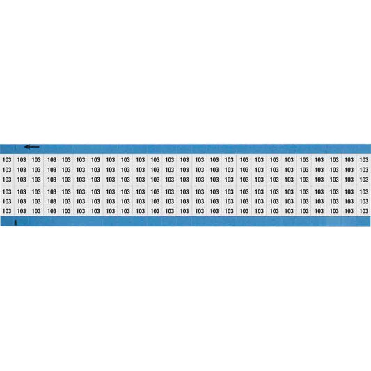 Wire Marker 0.75in H x 0.36in W, 103