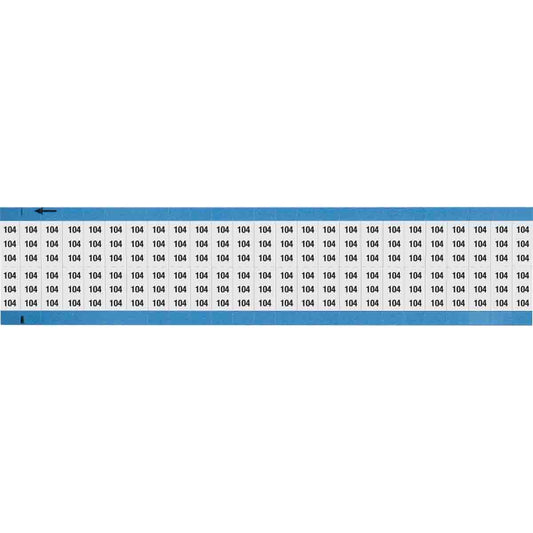 Wire Marker 0.75in H x 0.36in W, 104