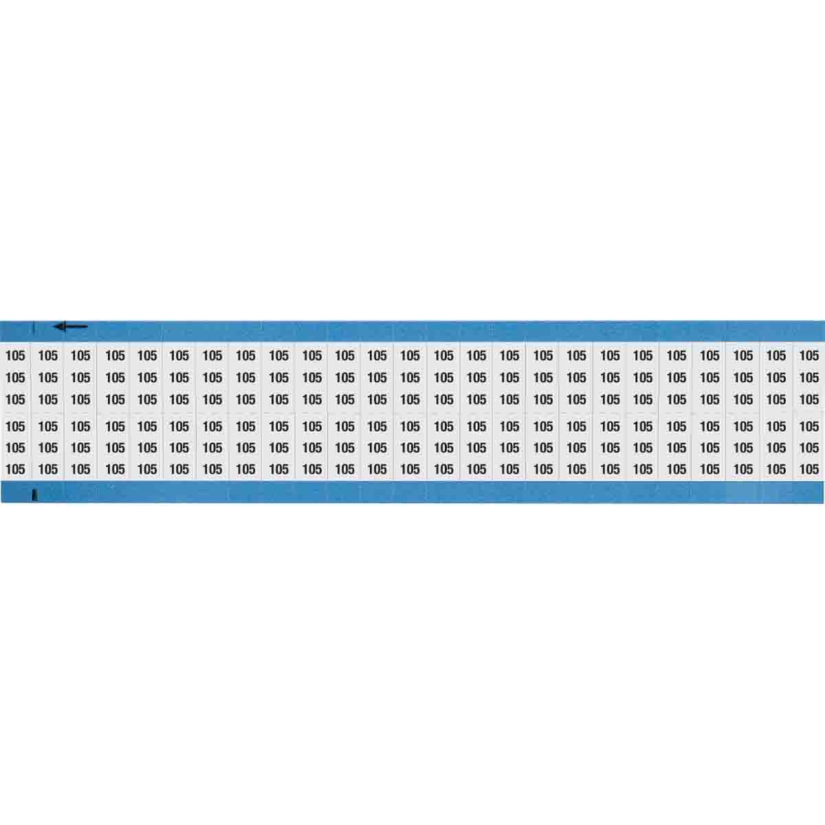 Wire Marker 0.75in H x 0.36in W, 105