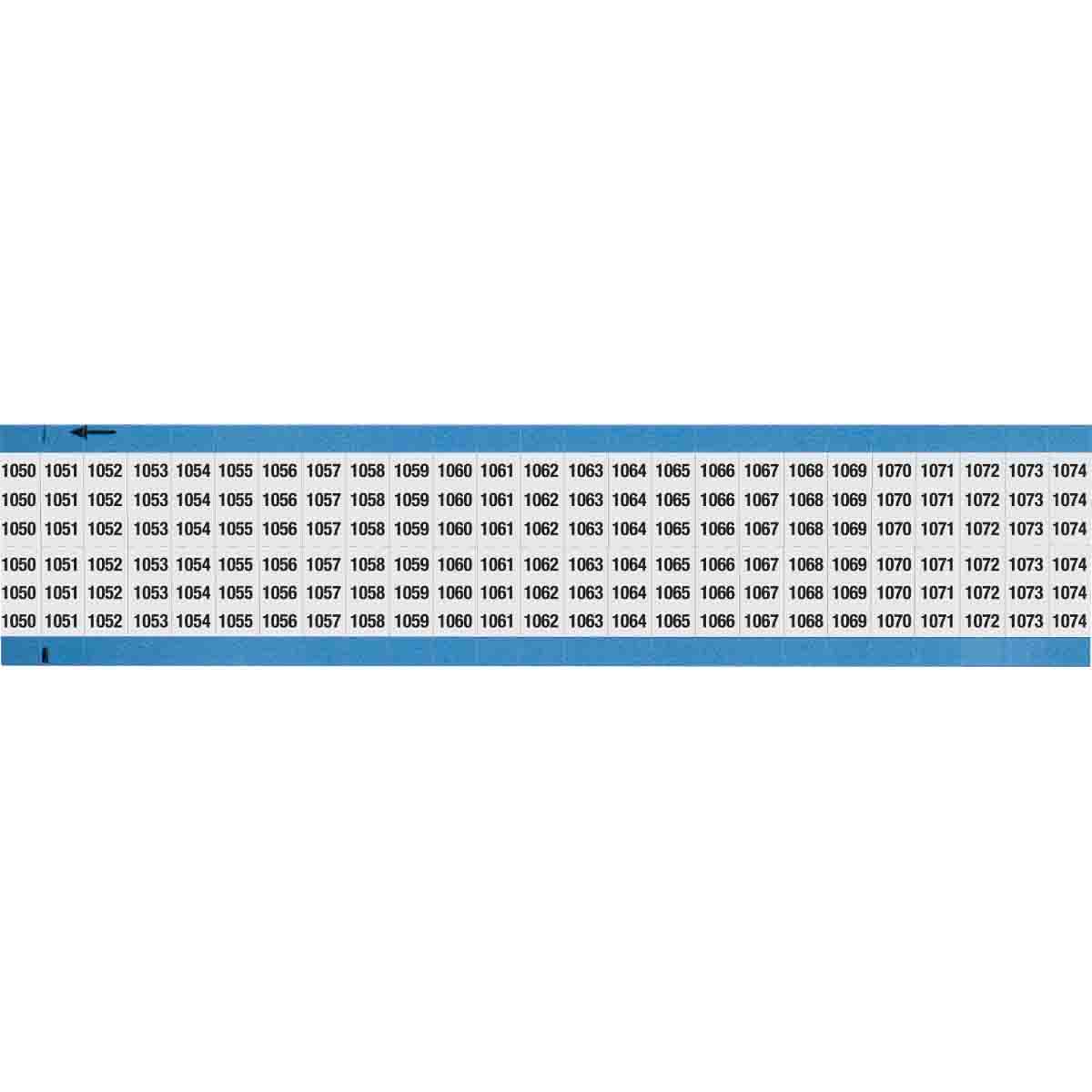 Wire Marker .75in H x 0.36in W 1050-1074