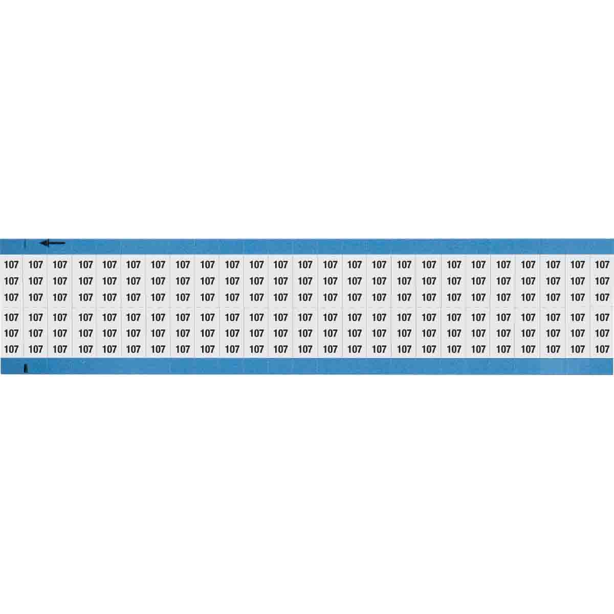 Wire Marker 0.75in H x 0.36in W, 107