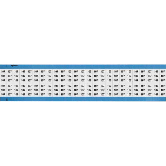 Wire Marker 0.75in H x 0.36in W, 107