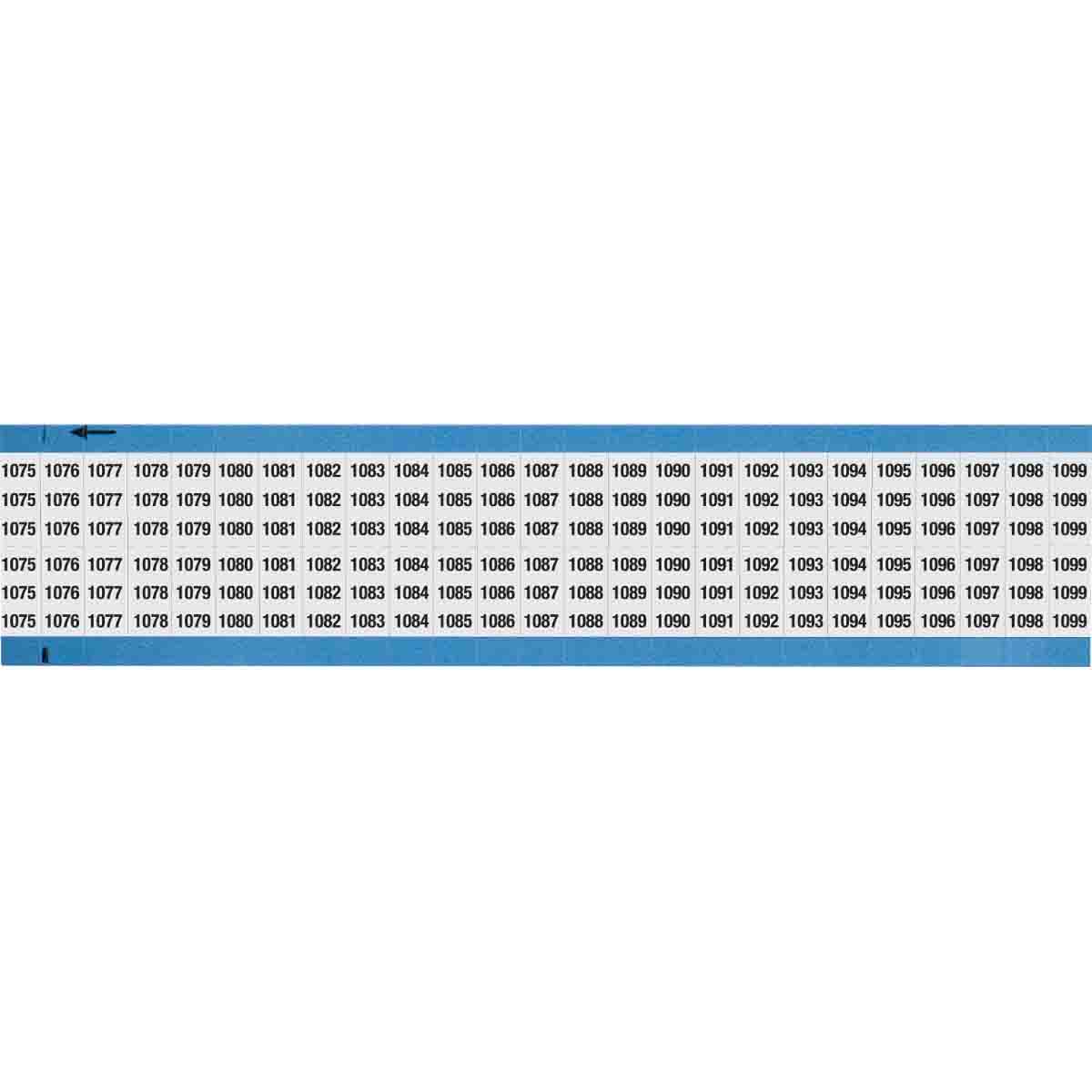 Wire Marker .75in H x 0.36in W 1075-1099