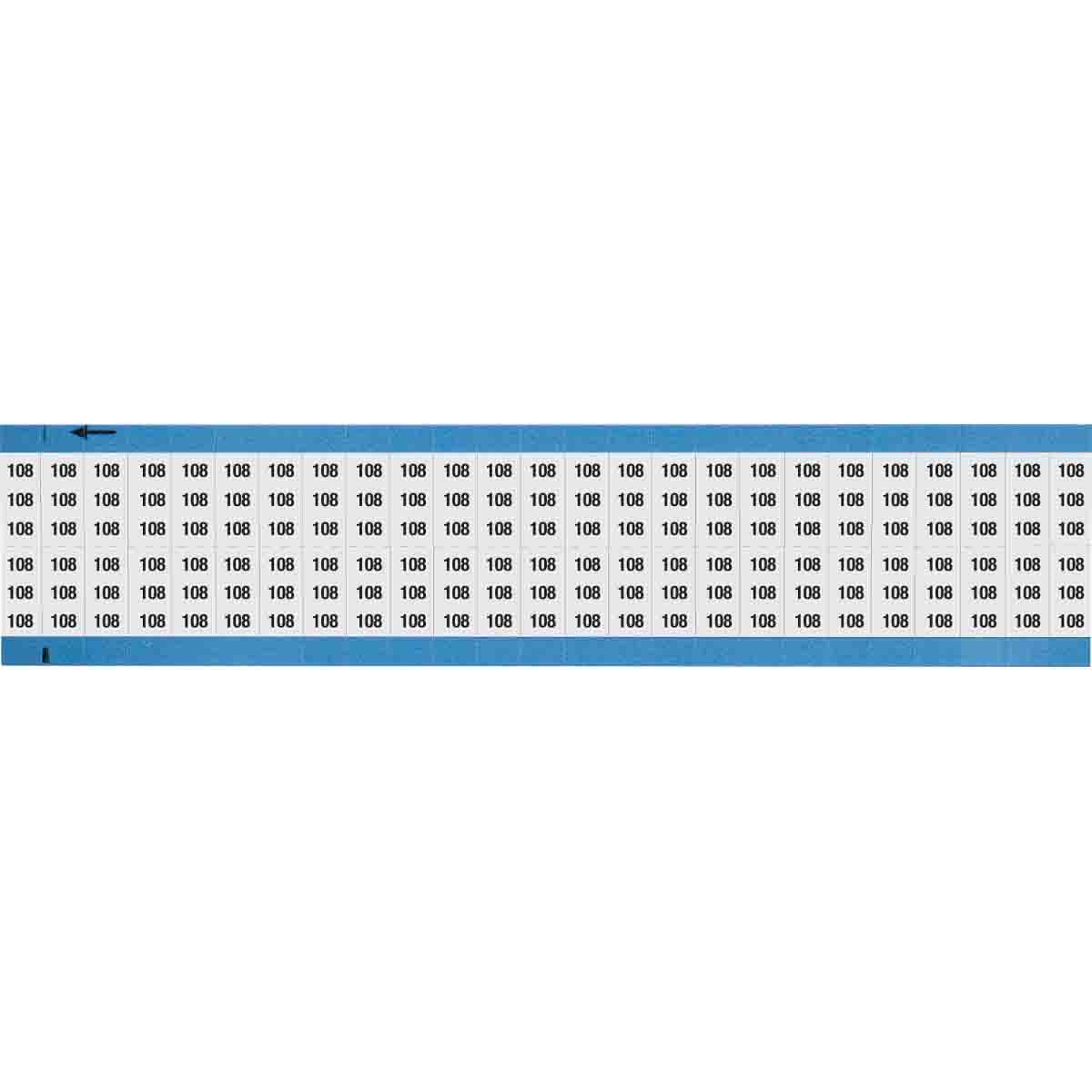 Wire Marker 0.75in H x 0.36in W, 108