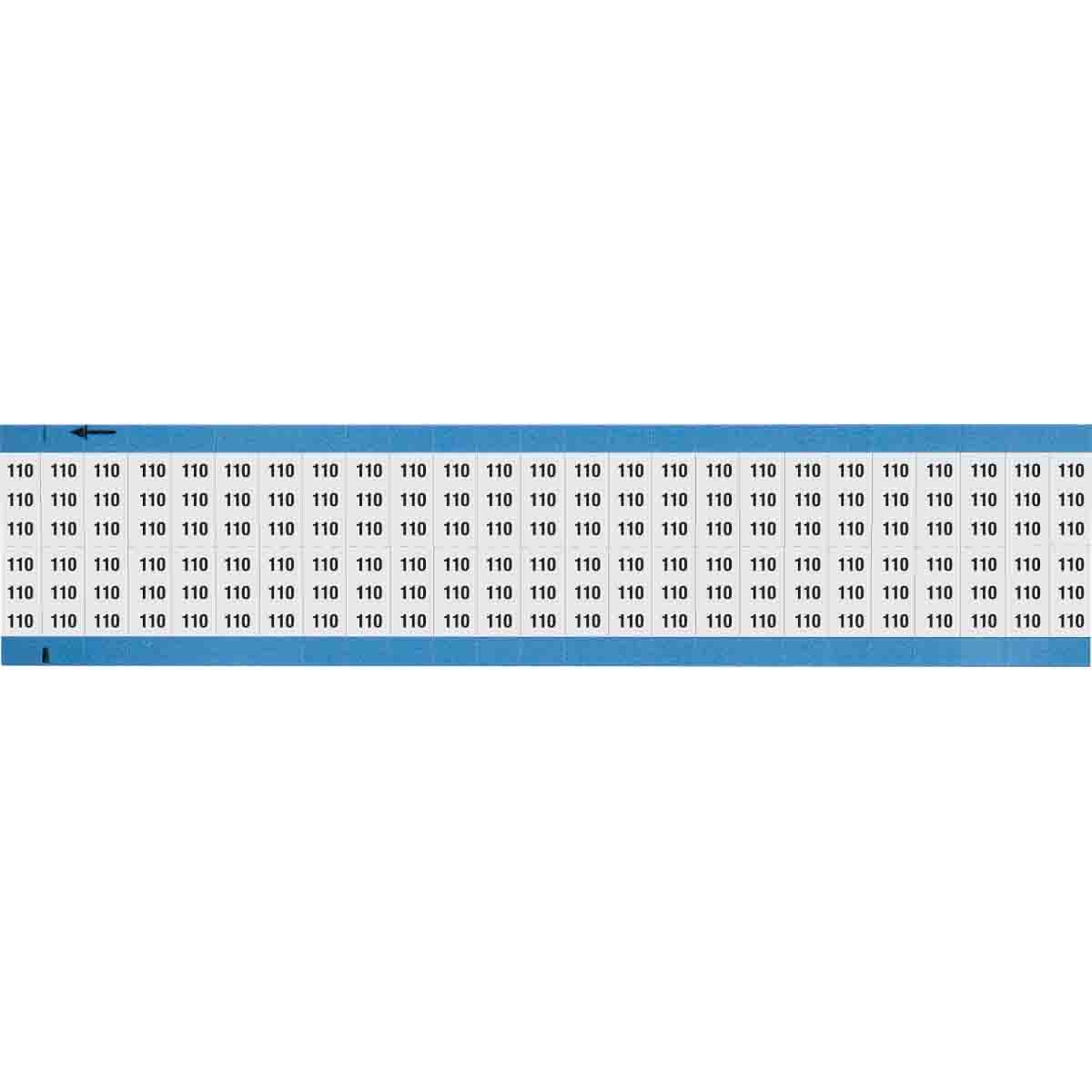 Wire Marker 0.75in H x 0.36in W, 110