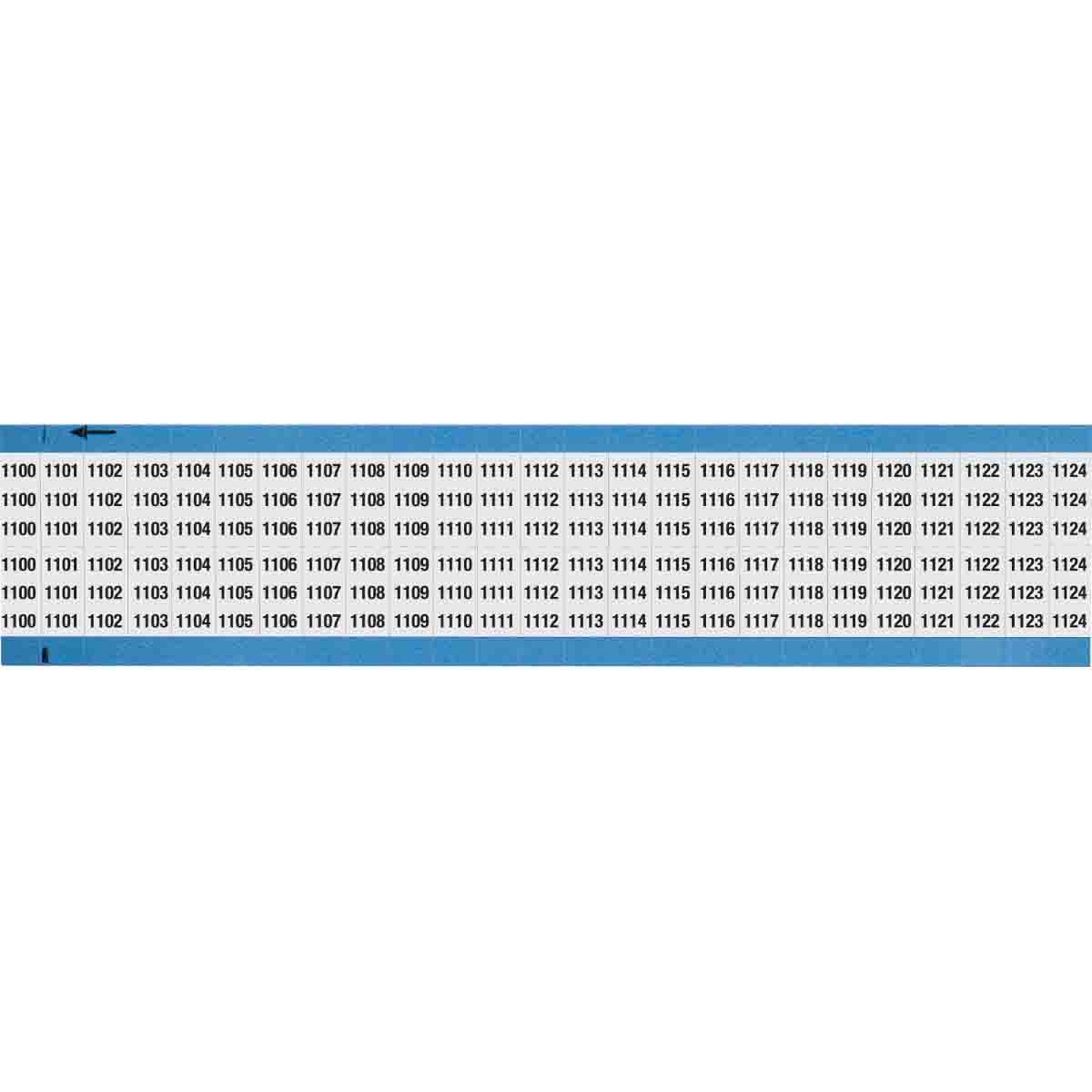 Wire Marker .75in H x 0.36in W 1100-1124