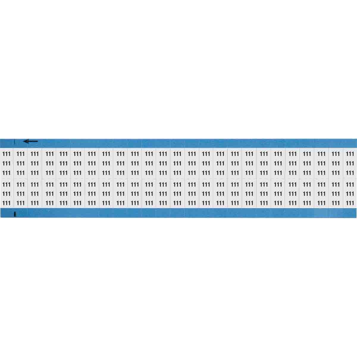 Wire Marker 0.75in H x 0.36in W, 111