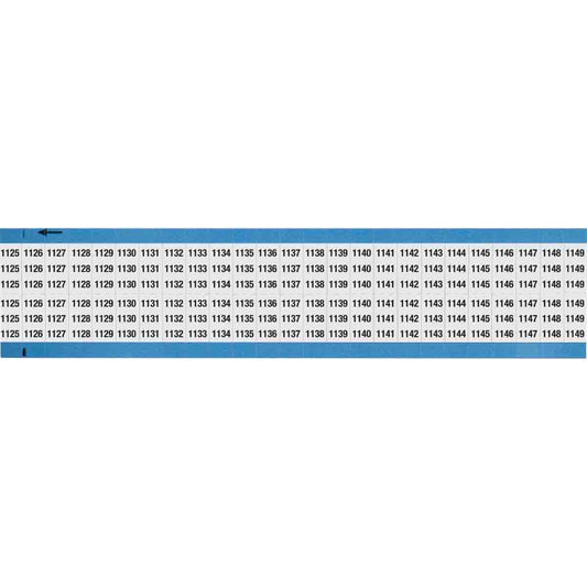 Wire Marker .75in H x 0.36in W 1125-1149