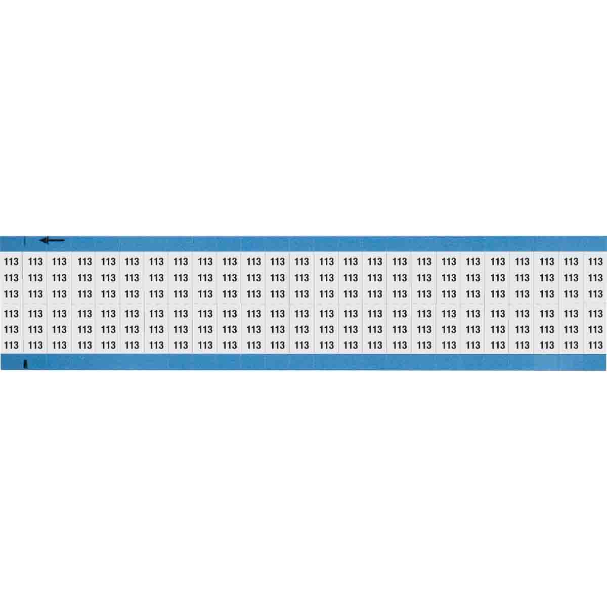 Wire Marker 0.75in H x 0.36in W, 113