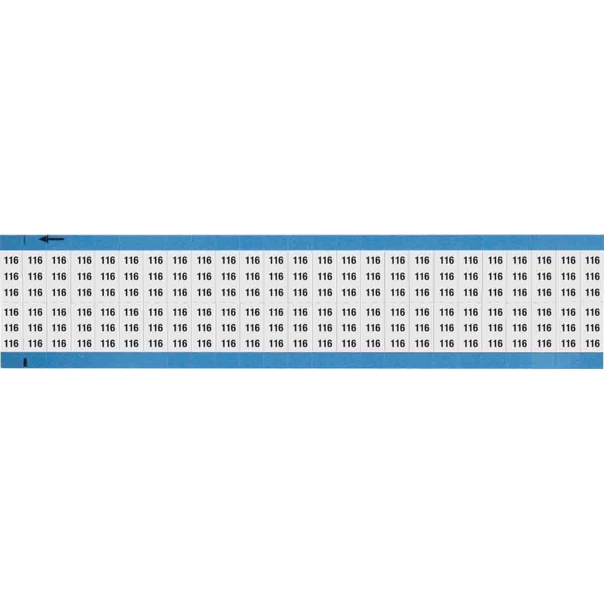 Wire Marker 0.75in H x 0.36in W, 116