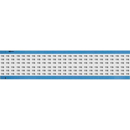 Wire Marker 0.75in H x 0.36in W, 116