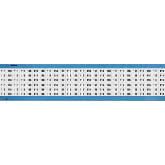 Wire Marker 0.75in H x 0.36in W, 118