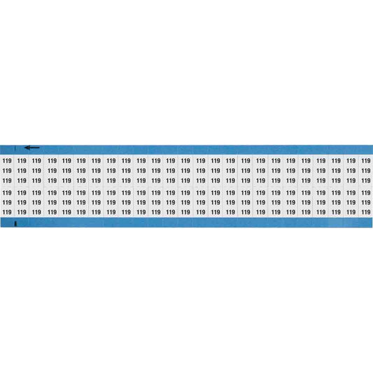 Wire Marker 0.75in H x 0.36in W, 119