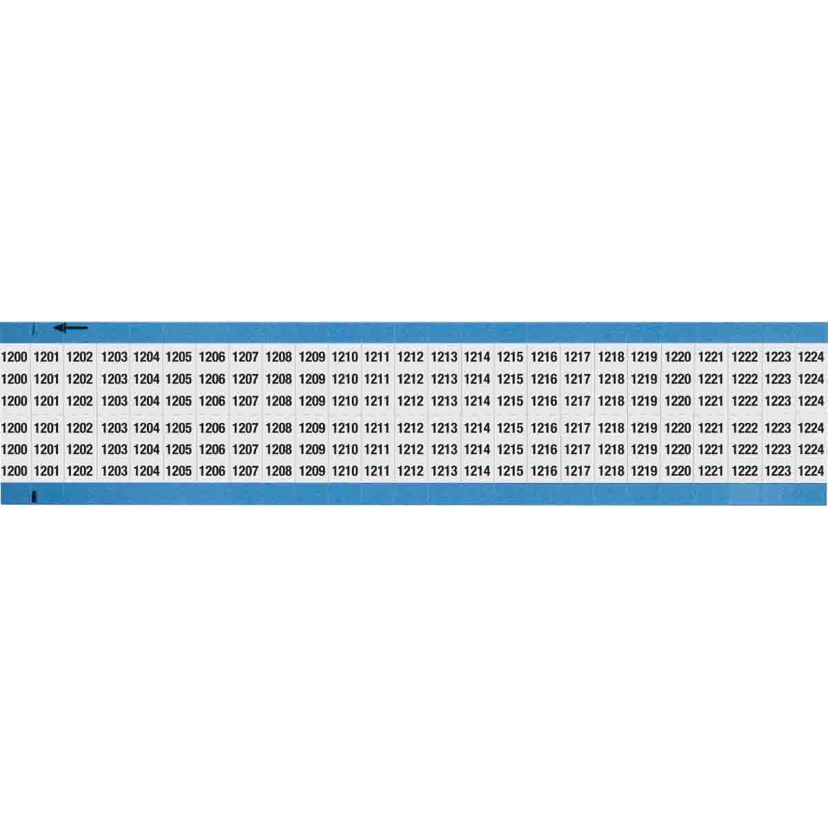 Wire Marker .75in H x 0.36in W 1200-1224