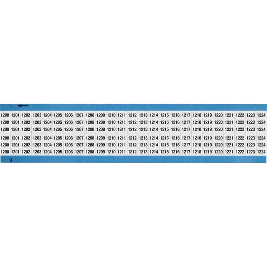 Wire Marker .75in H x 0.36in W 1200-1224