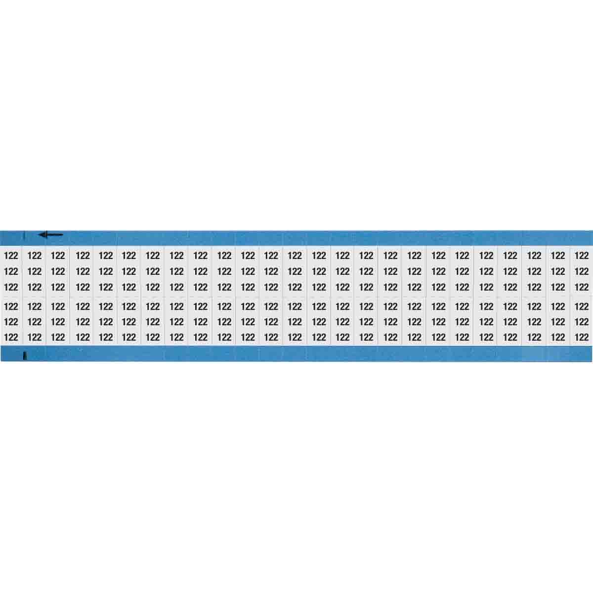 Wire Marker 0.75in H x 0.36in W, 122