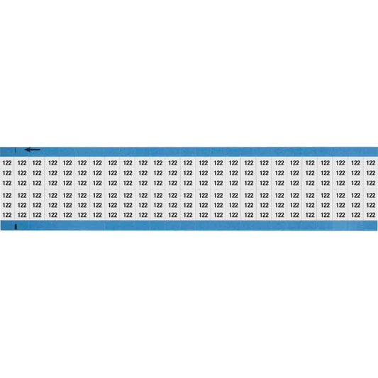 Wire Marker 0.75in H x 0.36in W, 122