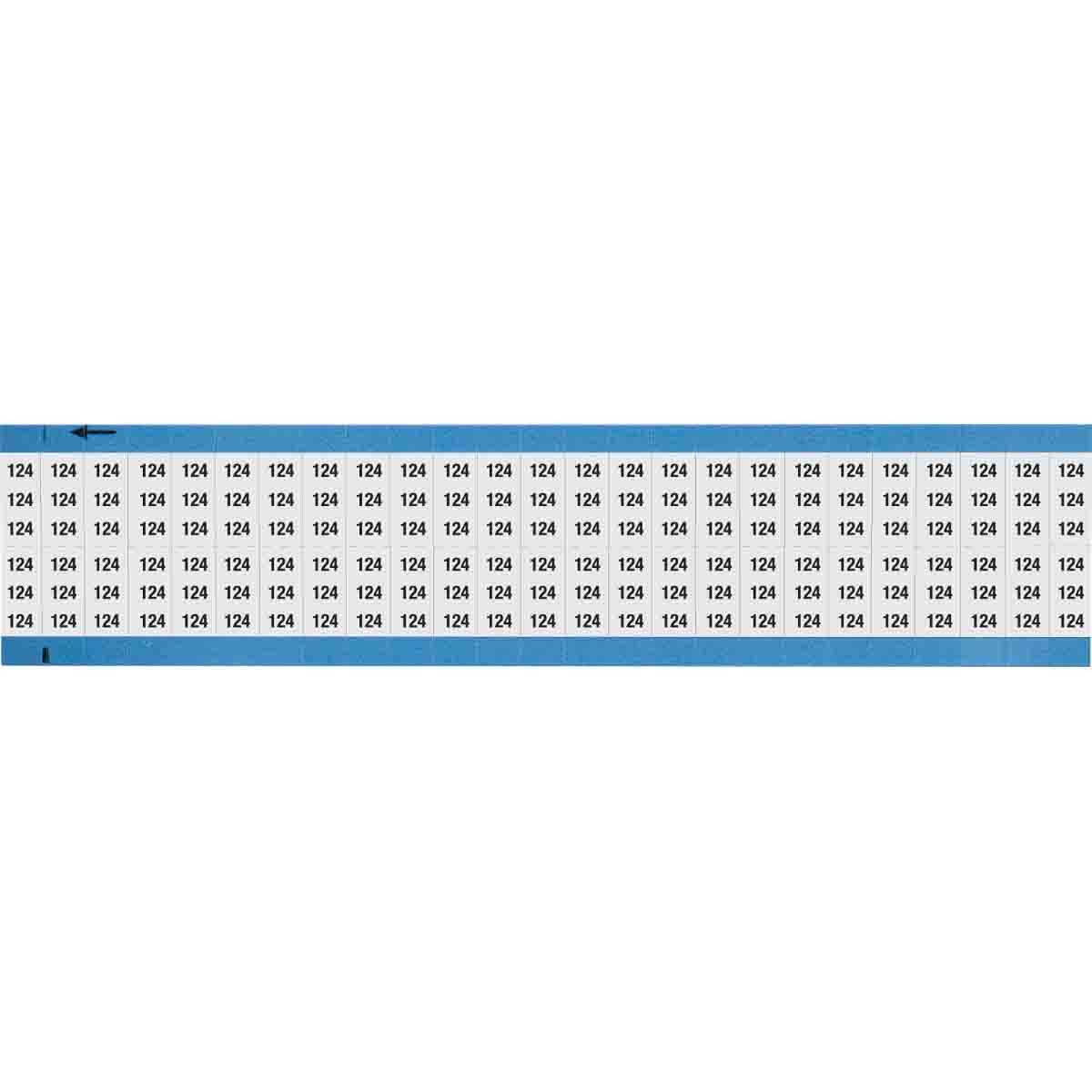 Wire Marker 0.75in H x 0.36in W, 124