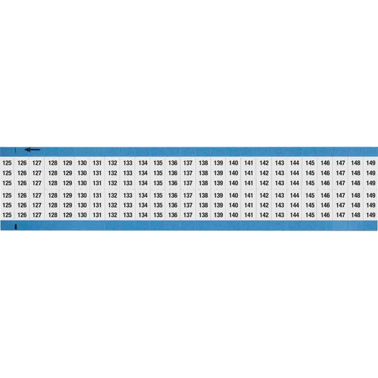 Wire Marker 0.75in H x 0.36in W, 125-149