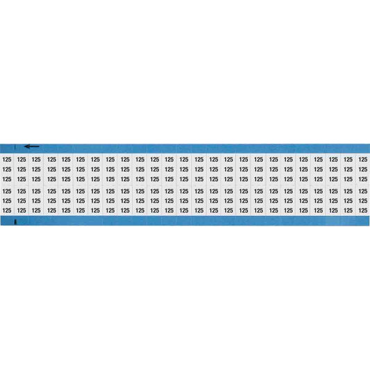 Wire Marker 0.75in H x 0.36in W, 125