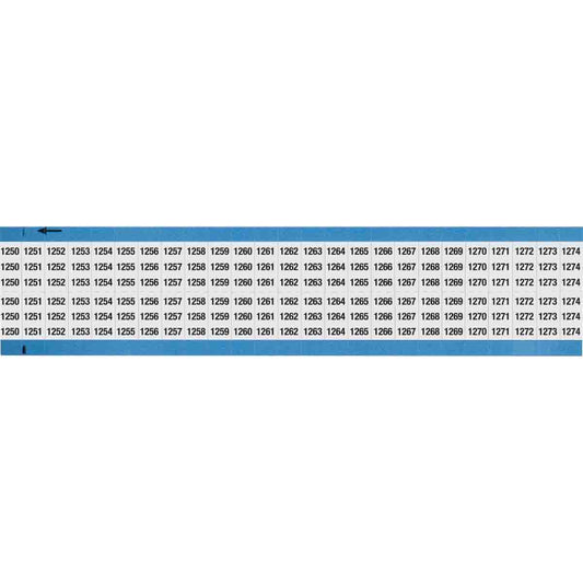 Wire Marker .75in H x 0.36in W 1250-1274